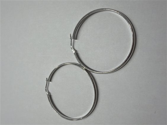 Orecchini Domar Donna Cerchi argento 925 lisci in Argento ORAR-466-280 - ORAR-466-280